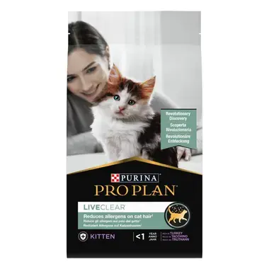 PRO PLAN LIVECLEAR Kitten, Zengin Hindi Eti İçeriği