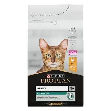 PRO PLAN® RENAL PLUS Adult Kuru Kedi Maması, Zengin Tavuk Eti İçeriği