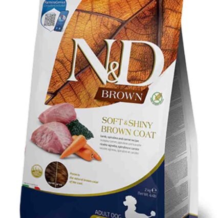 N&D Brown Kuzu Havuç Patates ve Spirulina Küçük Irk Yetişkin Köpek Maması 2kg