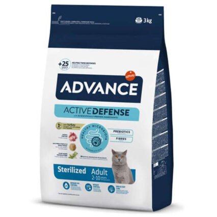 Advance Sterilized Kısırlaştırılmış Hindili Kedi Maması 3 Kg
