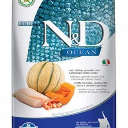 ND Ocean Morina Balıklı Balkabaklı ve Karidesli Yavru Kedi Maması 1,5kg