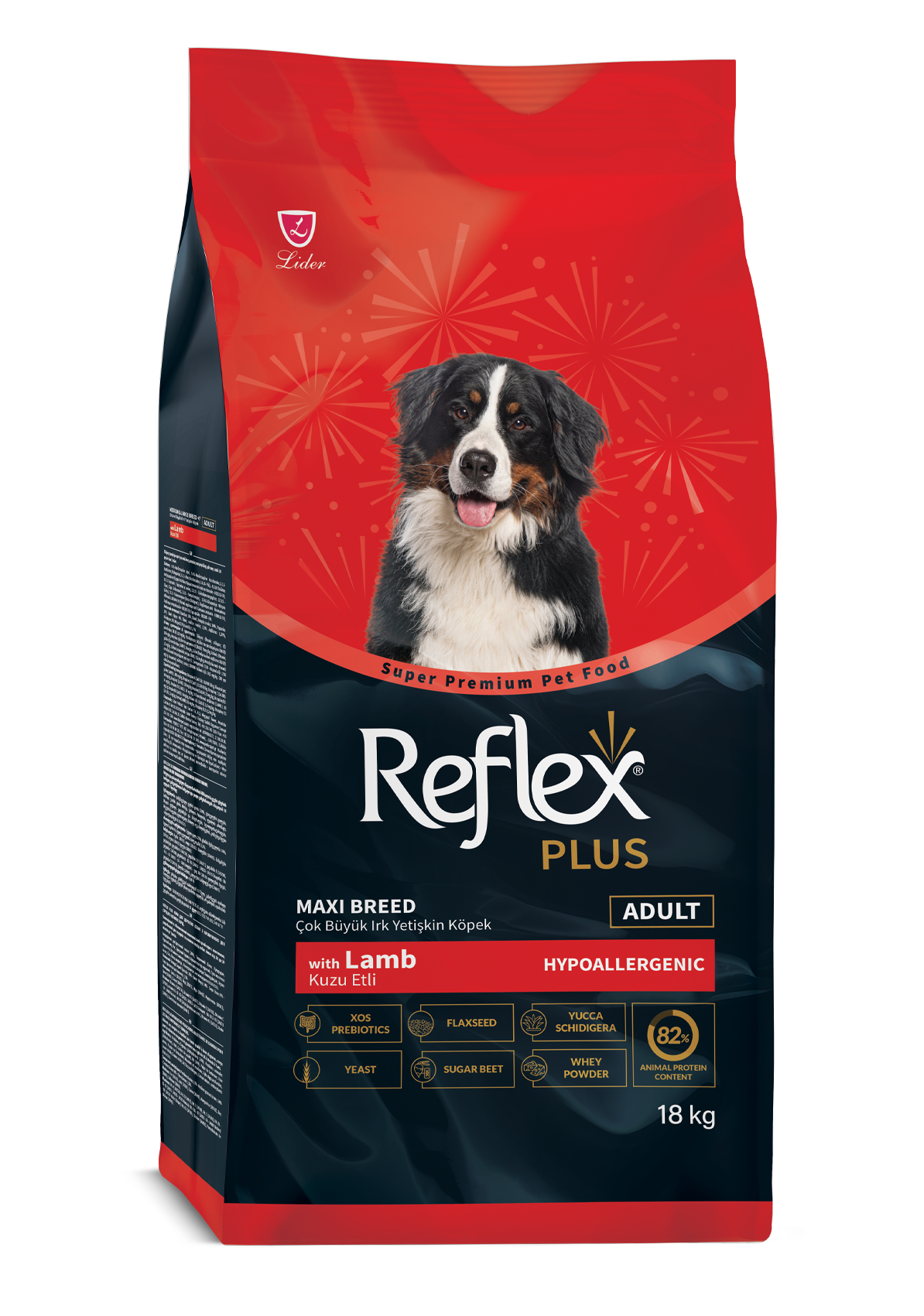 Reflex Plus Kuzu Etli Çok Büyük Irk Yetişkin Köpek Kuru Maması