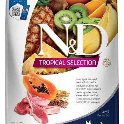 ND Tropical Selection Kuzu Etli ve Tropikal Meyveli Mini Irk Yetişkin Köpek Maması 5kg