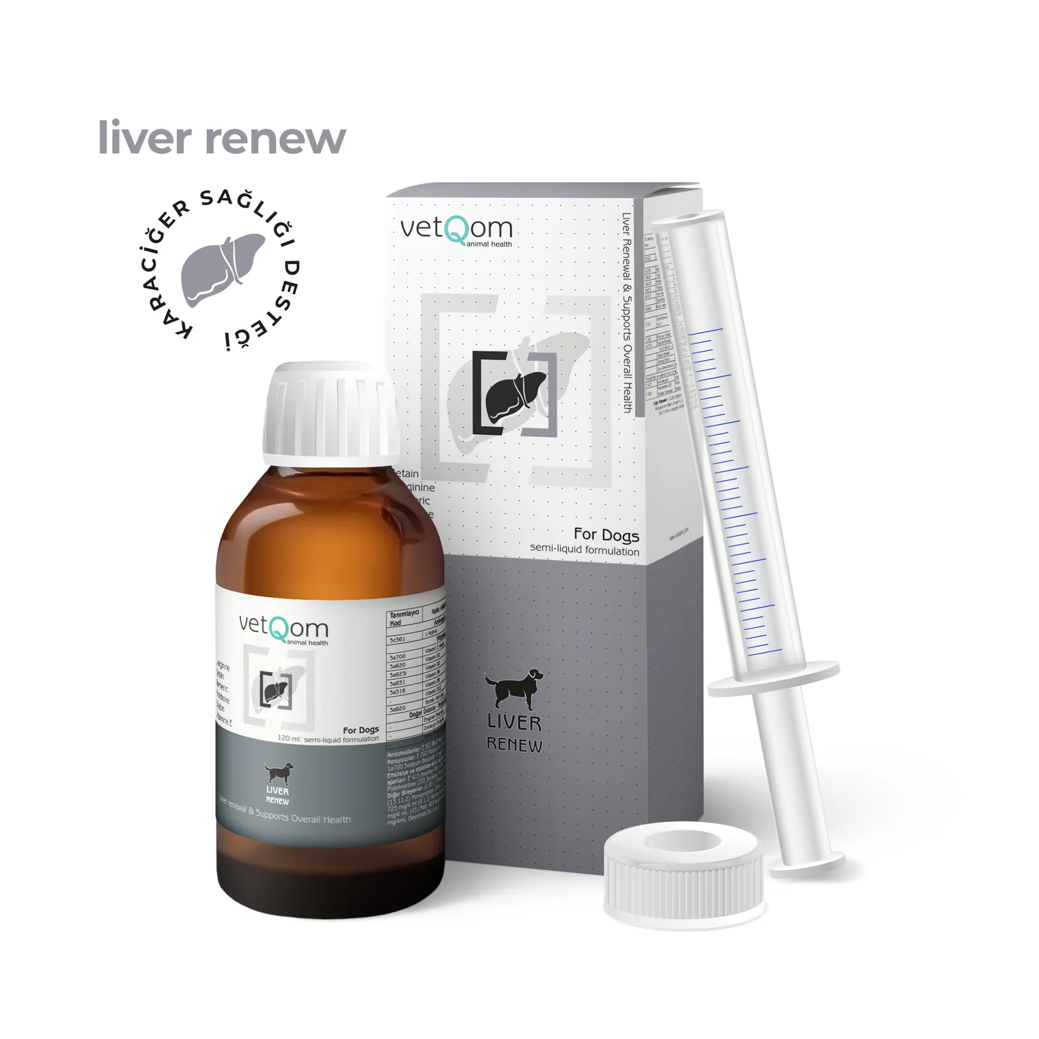 VetQom Köpek Liver Renew – Karaciğer Sağlığı