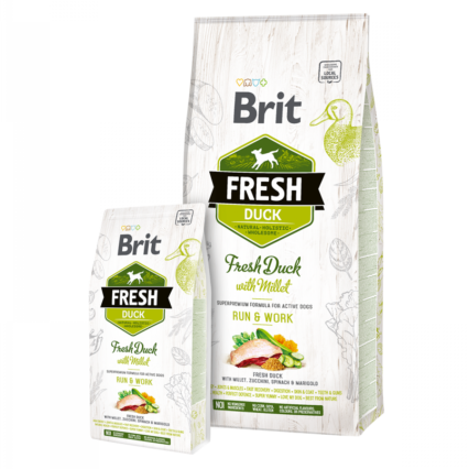 Brit Care Fresh Ördek ve Darı Run&Work Köpek Kuru Maması
