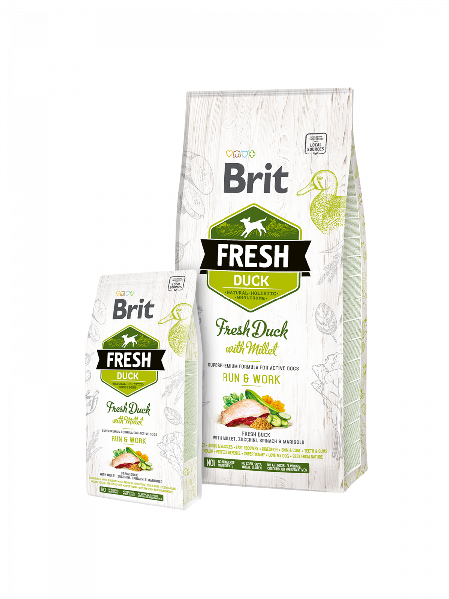 Brit Care Fresh Ördek ve Darı Run&Work Köpek Kuru Maması