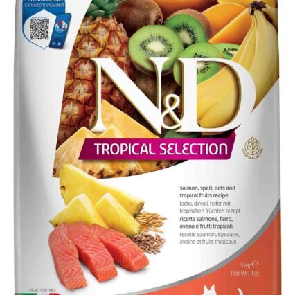 ND Tropical Selection Somonlu ve Tropikal Meyveli Mini Irk Yetişkin Köpek Maması 5kg