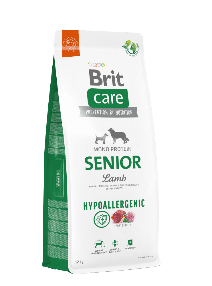 Brit Care Hypoallergenic Kuzu&Pirinç Senior Köpek Kuru Maması