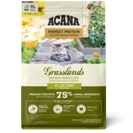Acana Grasslands Kümes Hayvanlı Tüm Irk ve Yaşam Evreleri için Kedi Maması