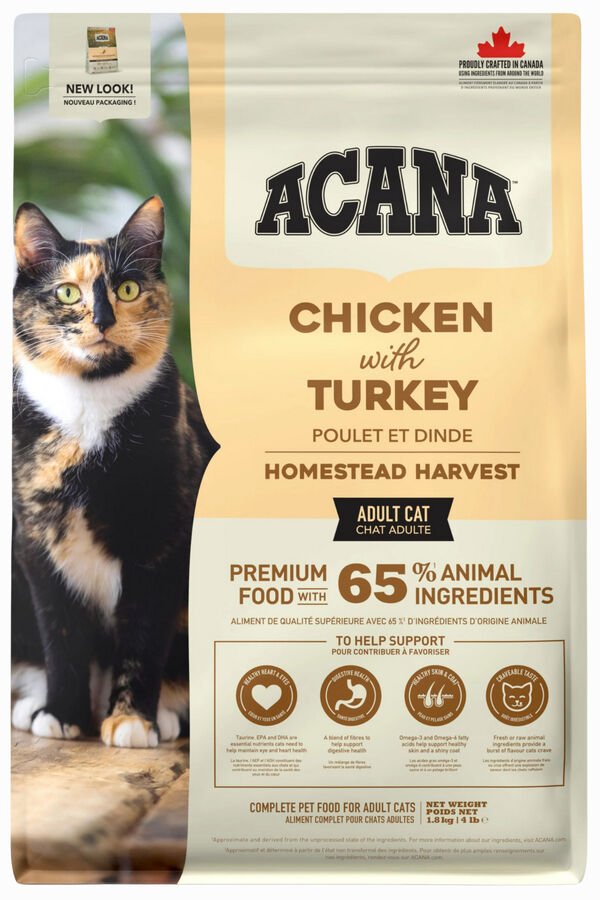 Acana Homestead Harvest Tavuk ve Hindi Etli Yetişkin Kedi Maması