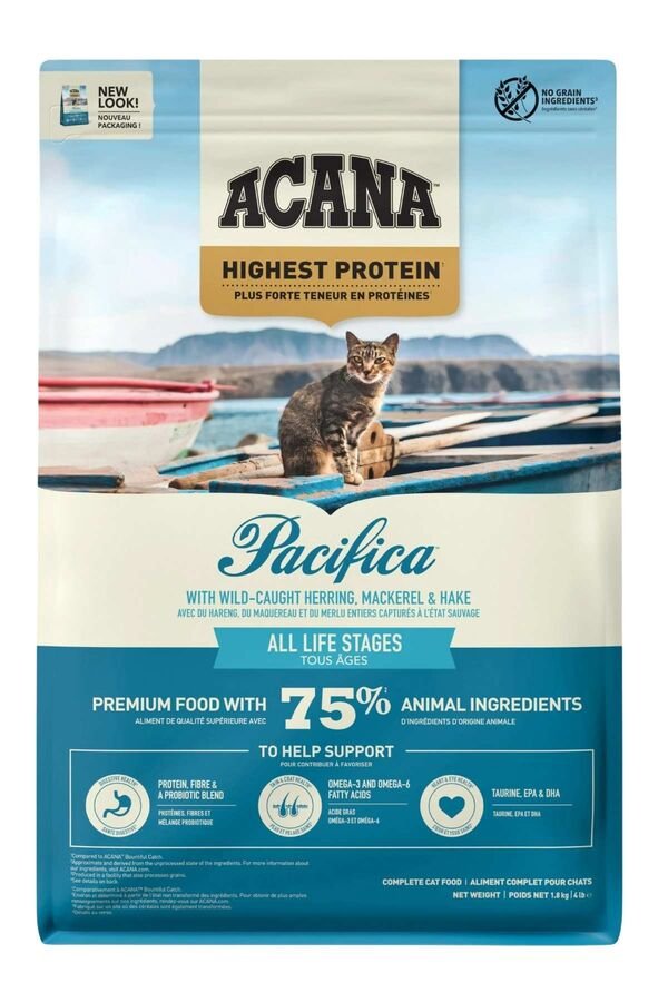 Acana Pacifica Balıklı Tüm Irk ve Yaşam Evreleri için Kedi Maması