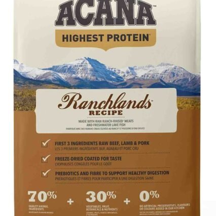 Acana Ranchlands Tahılsız Sığır Etli Köpek Maması