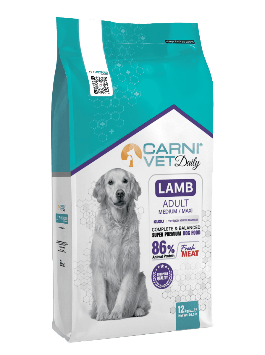 Carni Vet Daily Medium-Maxi Yetişkin Kuzulu Köpek Kuru Maması
