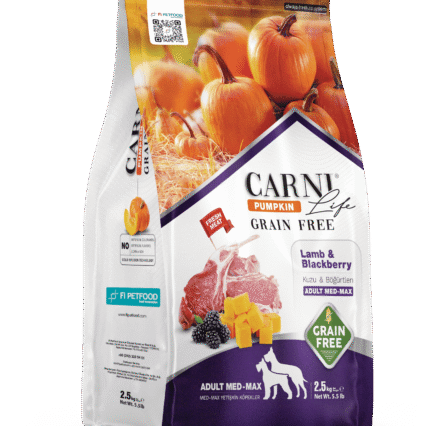 Carni Life Pumpkin Tahılsız Kuzu&Böğürtlen Medium&Maxi Yetişkin Köpek Kuru Maması