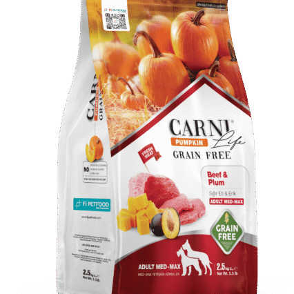 Carni Life Pumpkin Tahılsız Sığır&Erik Medium&Maxi Yetişkin Köpek Kuru Maması
