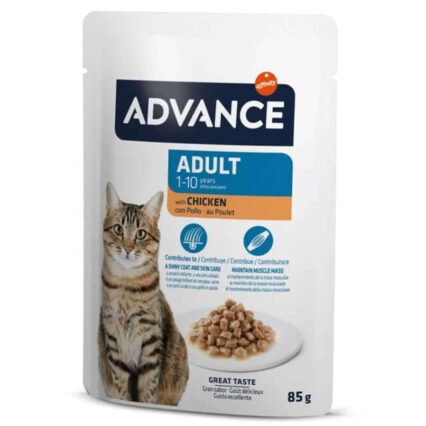 Advance Adult Chicken Tavuk Etli Kedi Yaş Maması 85 Gr