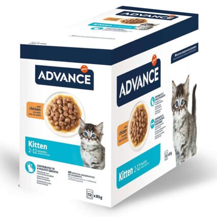 Advance Kitten Chicken Tavuk Etli Yavru Kedi Yaş Maması 85 Gr x 12 Adet