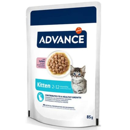 Advance Kitten Turkey Hindi Etli Yavru Kedi Yaş Maması 85 Gr