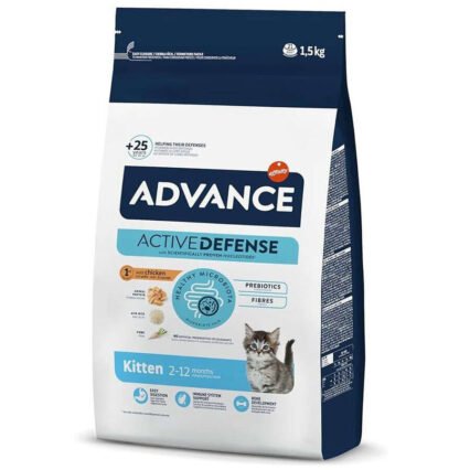 Advance Kitten Yavru Tavuk Etli Kedi Maması 1,5 Kg