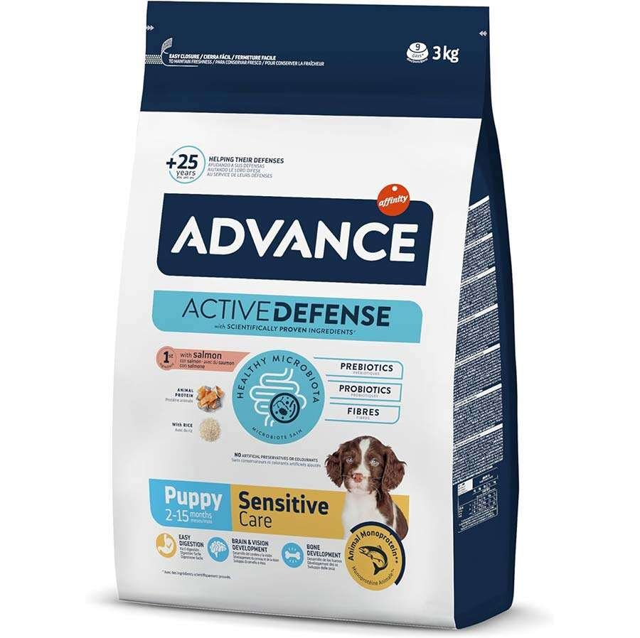 Advance Puppy Sensitive Somonlu Yavru Köpek Maması 3 Kg