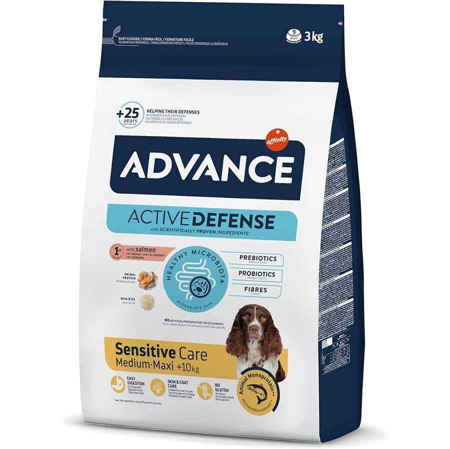 Advance Sensitive Hassas Deri Somon Köpek Maması 3 Kg