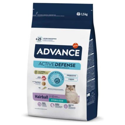 Advance Sterilised Hairball Kısırlaştırılmış Kedi Maması 1,5 Kg