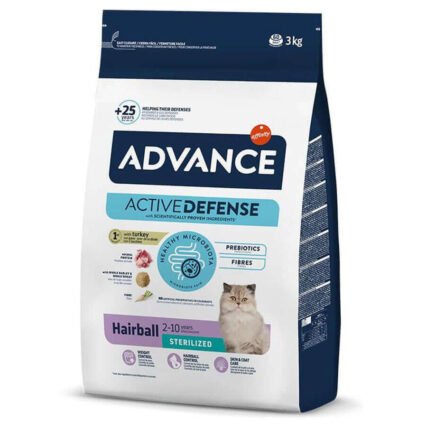 Advance Sterilised Hairball Kısırlaştırılmış Kedi Maması 3 Kg