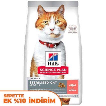 Hills Sterilised Kısırlaştırılmış Somonlu Kedi Maması 1,5 Kg