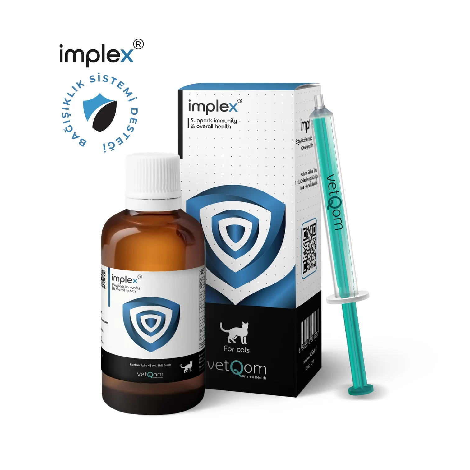 VetQom Implex Kedi – Immune Support – Bağışıklık Sistemi Desteği