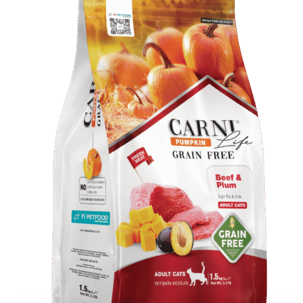 Carni Life Pumpkin Tahılsız Sığır&Erik Yetişkin Kedi Kuru Maması