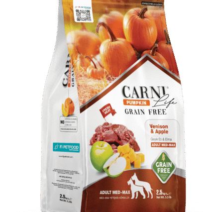 Carni Life Pumpkin Tahılsız Geyik&Elma Medium&Maxi Yetişkin Köpek Kuru Maması