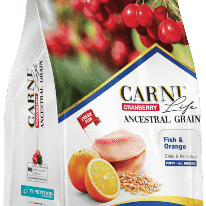 Carni Life Cranberry Ancestral Grain Balık&Portakal Puppy Tüm Irklar için Köpek Kuru Maması
