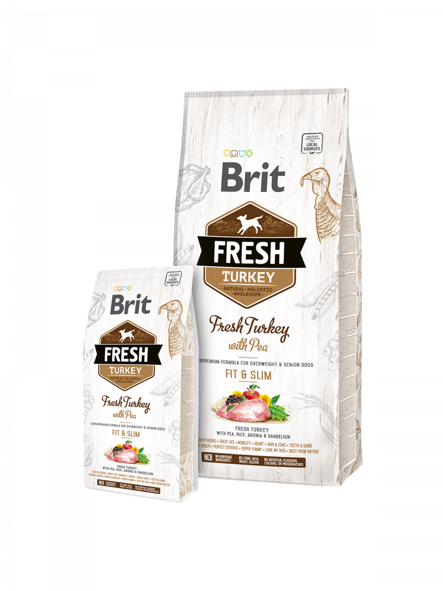 Brit Care Fresh Hindi ve Bezelyeli Fit & Slim Yetişkin Köpek Kuru Maması