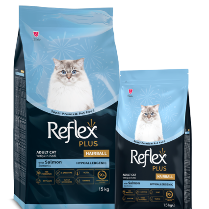 Reflex Plus Hairball Somonlu Yetişkin Kedi Maması