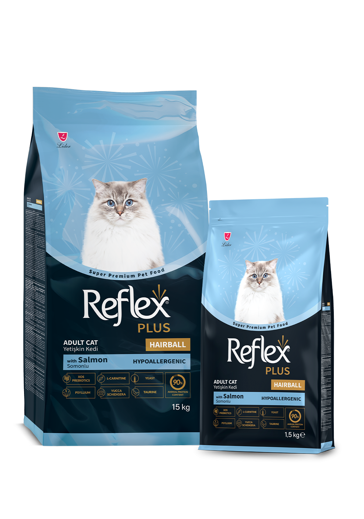 Reflex Plus Hairball Somonlu Yetişkin Kedi Maması