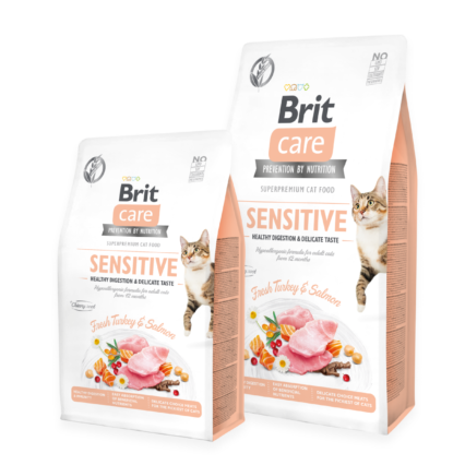 Brit Care Hassas Ciltler İçin Sağlıklı Sindirim ve Hassas Lezzet Tahılsız Kedi Kuru Maması