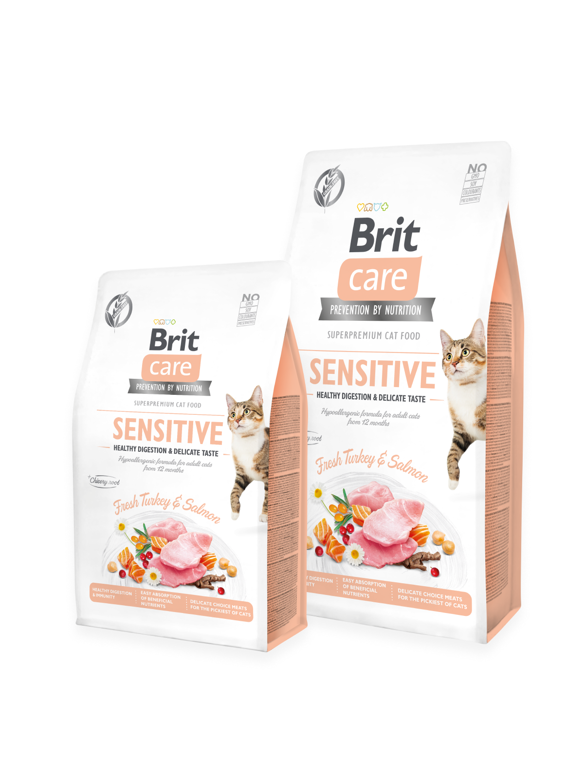 Brit Care Hassas Ciltler İçin Sağlıklı Sindirim ve Hassas Lezzet Tahılsız Kedi Kuru Maması