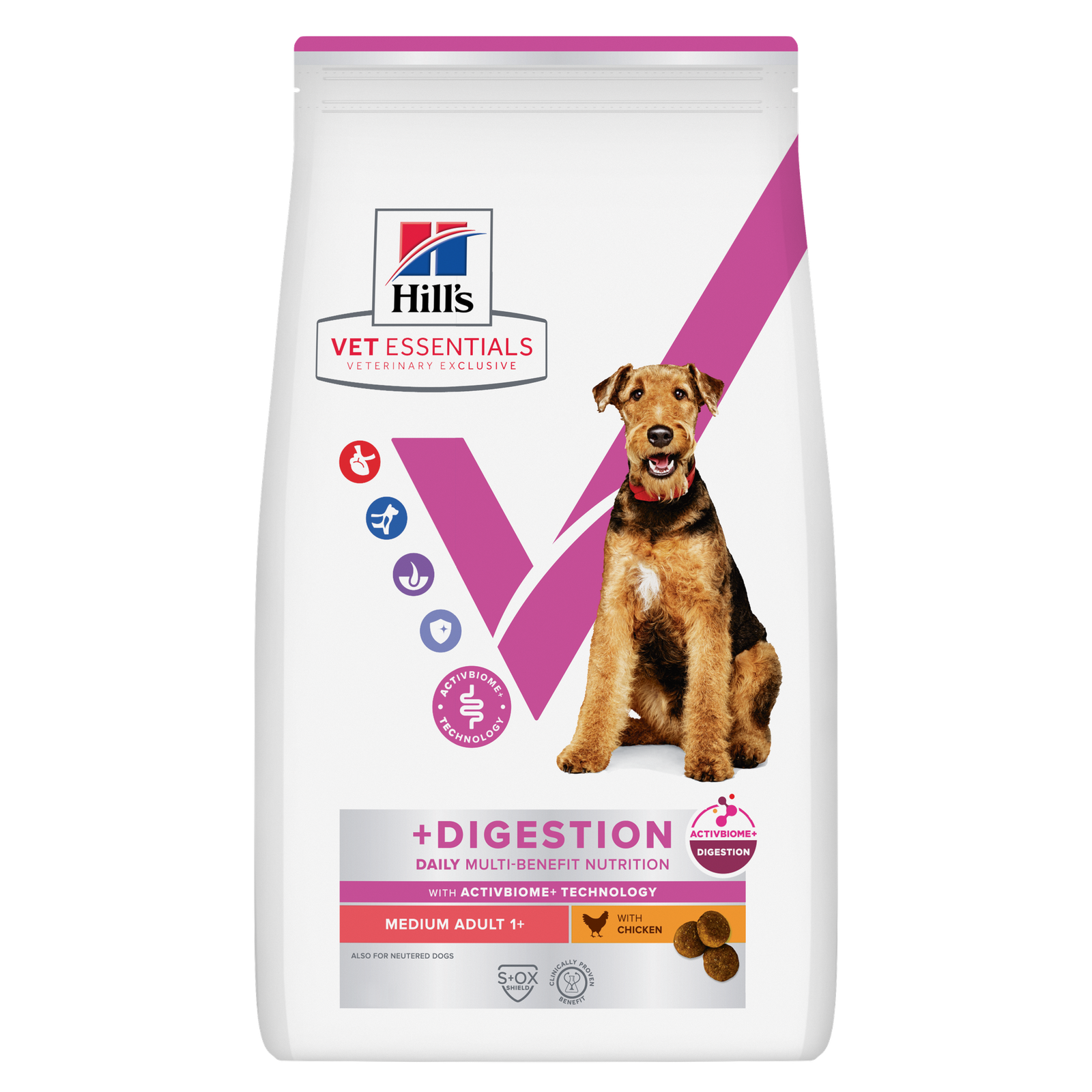 Hill's VET ESSENTIALS Multi-Benefit + Digestion Yetişkin +1 Orta Irk Köpek Kuru Maması