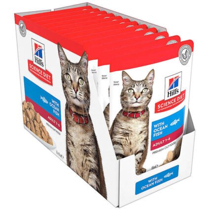 Hills Tender Chunks in Gravy Okyanus Balıklı Kedi Yaş Maması 85 Gr - (12 Adet)