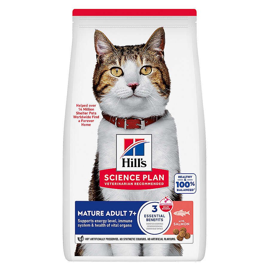 Hills Mature 7+ Somon Balıklı Yaşlı Kedi Maması 1,5 Kg