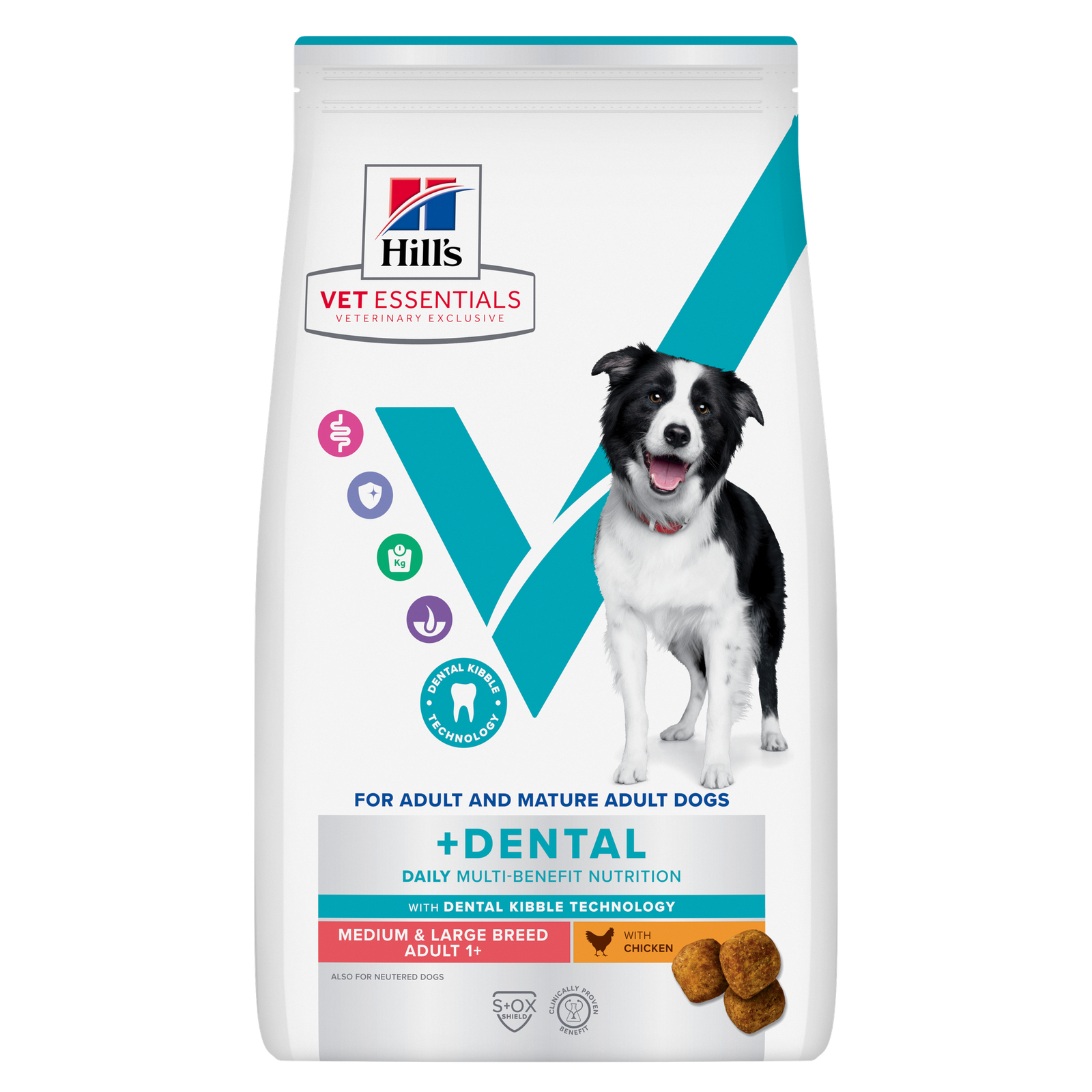 Hill's VET ESSENTIALS MULTI-BENEFIT + DENTAL Yetişkin +1 Orta ve Büyük Irk Köpek Kuru Maması