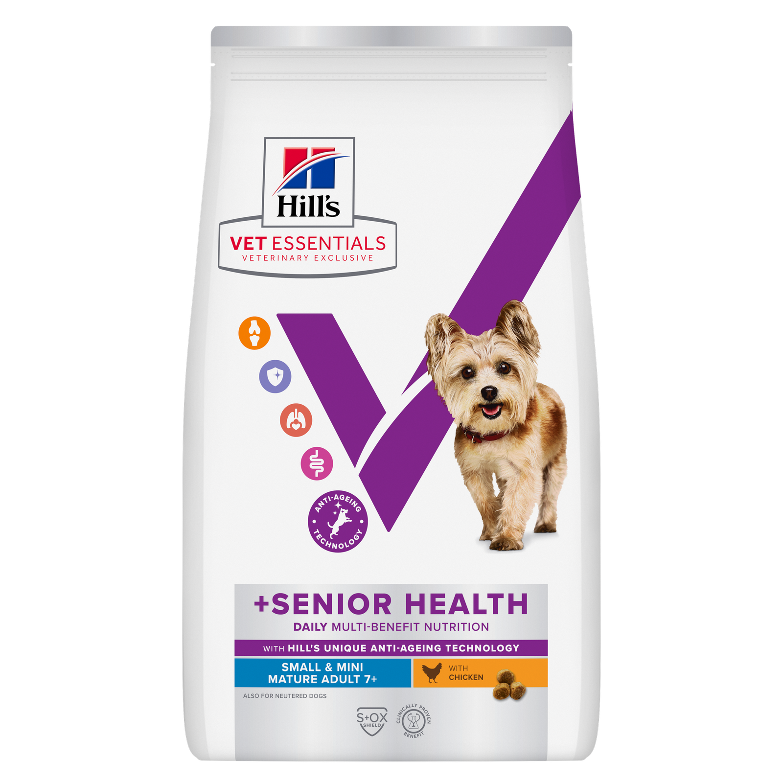 Hill's VET ESSENTIALS Multi-Benefit + Senior Health Olgun Yetişkin +7 Küçük ve Mini Irk Köpek Kuru Maması