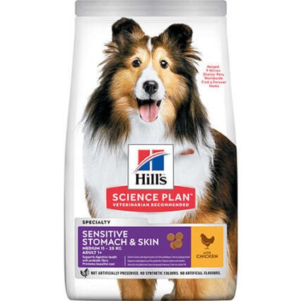 Hills Sensitive Stomach Skin Tavuklu Yetişkin Köpek Maması 14 Kg