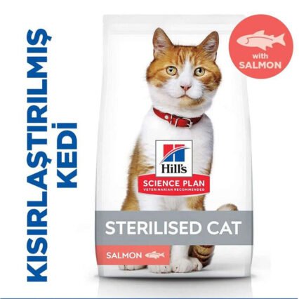 Hill′s Sterilised Kısırlaştırılmış Somonlu Kedi Maması 13kg