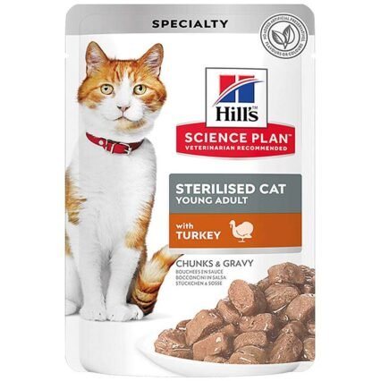 Hills Chunks In Gravy Hindili Kısırlaştırılmış Kedi Yaş Maması 85 Gr