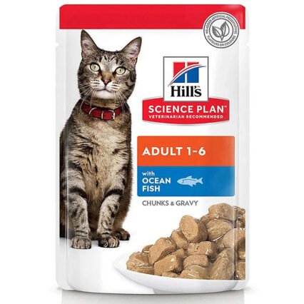 Hills Tender Chunks in Gravy Okyanus Balıklı Kedi Yaş Maması 85 Gr