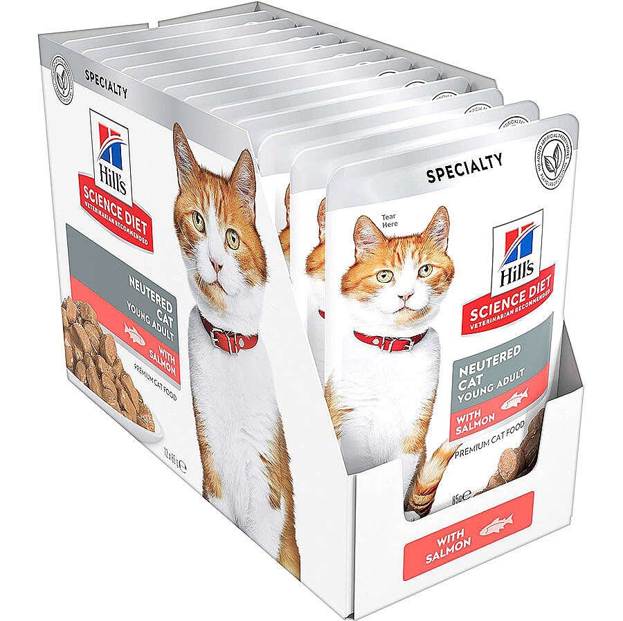 Hills Tender Chunks In Gravy Somonlu Kısırlaştırılmış Kedi Yaş Maması 85 Gr - (12 Adet)