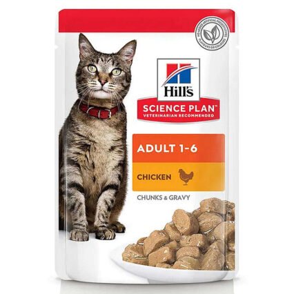 Hills Tender Chunks in Gravy Tavuklu Kedi Yaş Maması 85 Gr