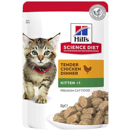 Hills Tender Chunks Kitten Tavuklu Yavru Kedi Yaş Maması 85 Gr