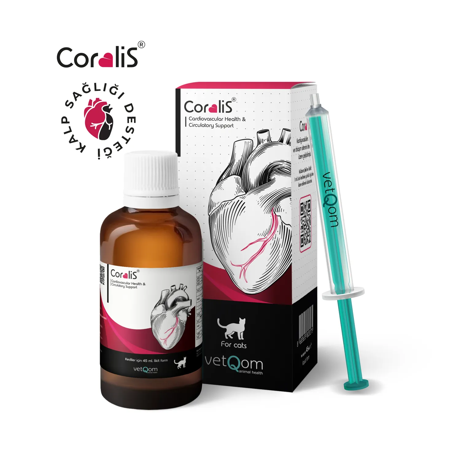 VetQom Coralis Kedi – Cardiac Health – Kalp Sağlığı